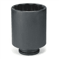 thumbnail image 1 of Grey Pneumatic 1-1/2" Drive x 80mm Deep - 12 Point Socket, 1 of 5