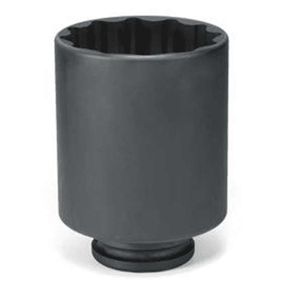 Grey Pneumatic 1-1/2" Drive x 80mm Deep - 12 Point Socket