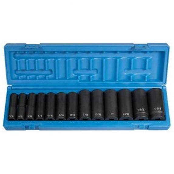 Grey Pneumatic GY1312D 1/2 Inch 13 Pieces Deep SAE Set