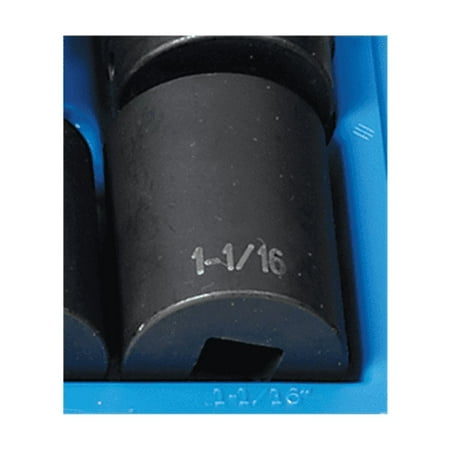 Grey Pneumatic 1/2" Drive x 1-1/16" Standard - 12 Point Socket