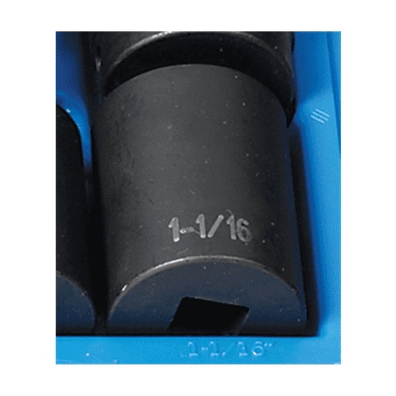 Grey Pneumatic 1/2" Drive x 1-1/16" Standard - 12 Point Socket
