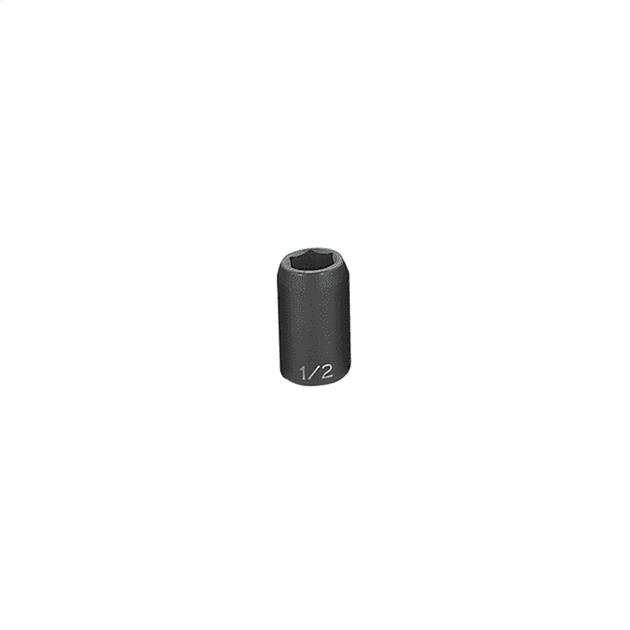 Grey Pneumatic 1/2" Drive x 1/2" Standard Socket