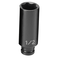 Grey Pneumatic 1/4" Surface Drive x 1/2" Deep  Socket