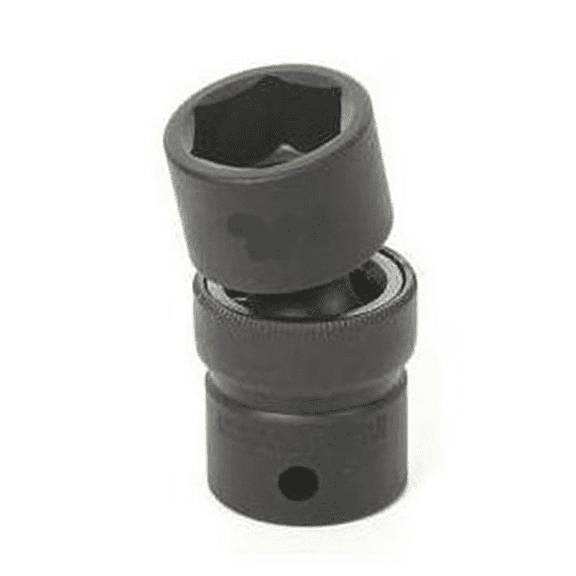 Grey Pneumatic 1/2" Drive x 1-3/16"  Standard Universal- 12 Point Socket - Black