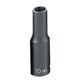 thumbnail image 1 of Grey Pneumatic 3/8" Drive x 10mm Deep Socket, 1 of 2