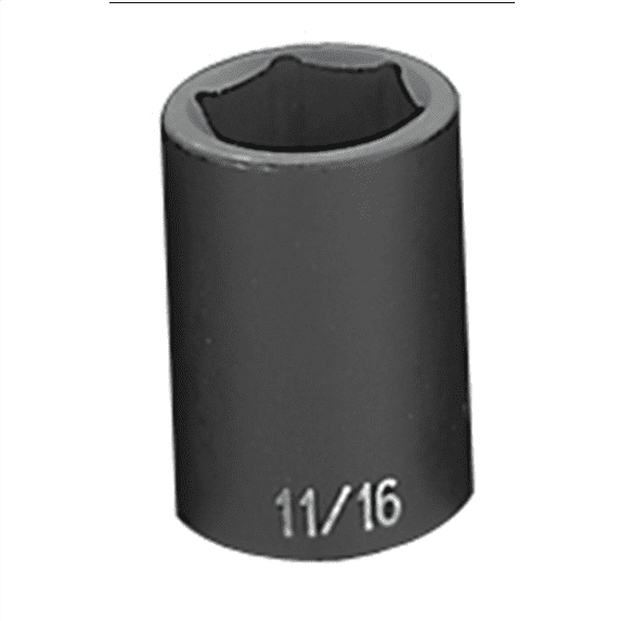 Grey Pneumatic 1/2" Drive x 11/16" Standard Socket