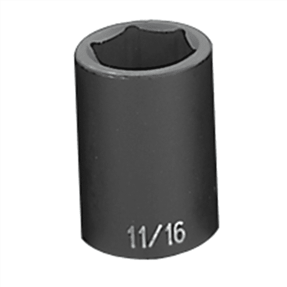 Grey Pneumatic 1/2" Drive x 11/16" Standard Socket