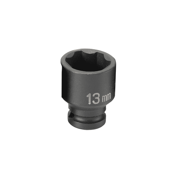 Grey Pneumatic 1/4" Surface Drive x 13mm Standard Socket