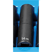 Grey Pneumatic 1/2 Drive x 14mm Deep - 12 Point Socket