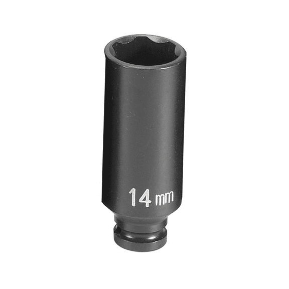 Grey Pneumatic 1/4" Surface Drive x 14mm Deep Socket