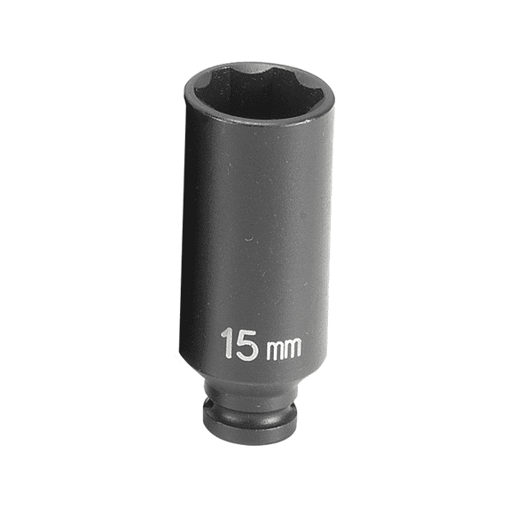 Grey Pneumatic 1/4" Surface Drive x 15mm Deep Socket