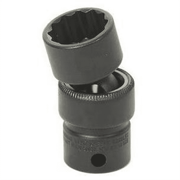 Grey Pneumatic 3/8" Drive x 16mm Standard Universal- 12 Point Socket - Black