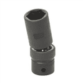 thumbnail image 1 of Grey Pneumatic 1/2" Drive x 17mm Deep Universal Socket 6 Point - Black, 1 of 2