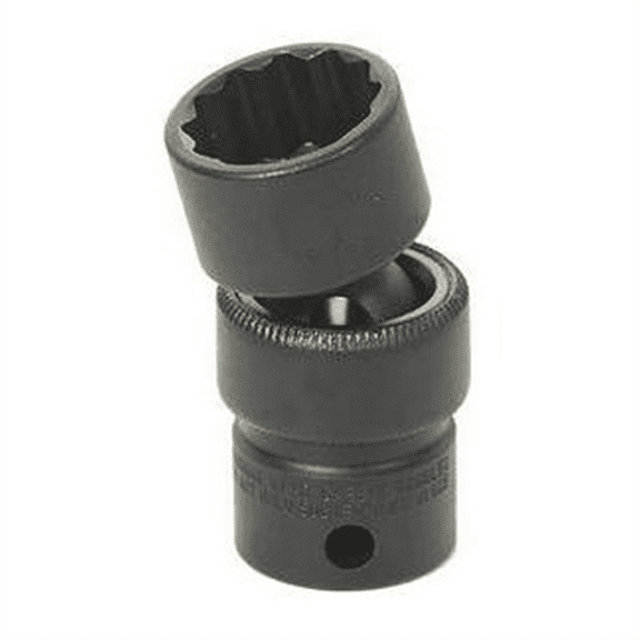 Grey Pneumatic 3/8" Drive x 17mm Standard Universal- 12 Point Socket - Black