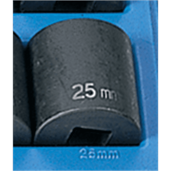 Grey Pneumatic 1/2" Drive x 25mm Standard Socket