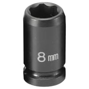 Grey Pneumatic 1/4 Surface Drive x 8mm Standard Socket