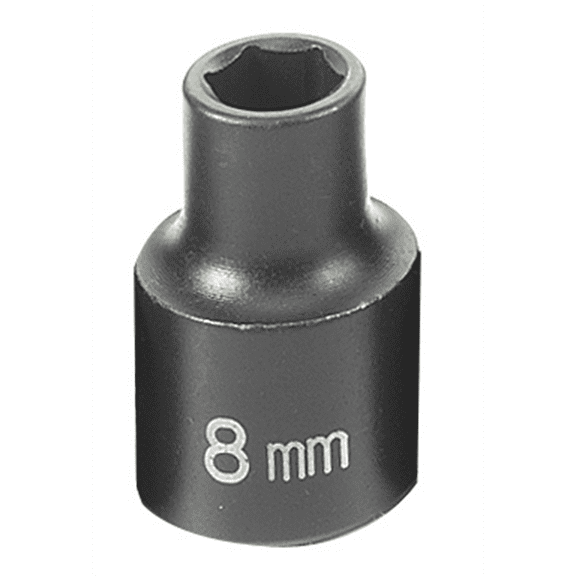 Grey Pneumatic 3/8" Drive x 8mm Standard Socket