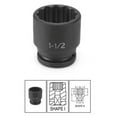 thumbnail image 1 of Grey Pneumatic  Standard 12 Point Impact Socket - Grey - 0.75 In. Drive x 1.37 In., 1 of 1
