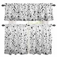 thumbnail image 1 of Grey Polka Dot Kitchen Curtains Sets for Windows 24 Inch Length, Modern Art Abstract Watercolor Dot Rod Pocket Window Treatments Tier Curtains and Valances Set for Bedroom/Bathroom, 1 of 8