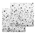 thumbnail image 1 of Grey Polka Dot Kitchen Dish Towels for Drying Dishes Set of 2, Modern Art Abstract Watercolor Dot Waffle Weave Microfiber Hand Tea Bathroom Towels Quick Dry & Absorbent Towel 12x12, 1 of 7