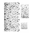 thumbnail image 1 of Grey Polka Dot Towel Set of 3, Soft Microfiber Bath Towels, Hand Towel, Washcloths, Modern Art Abstract Watercolor Dot Quick-Dry Absorbent Towels for Bathroom Kitchen Hotel Beach Gym Spa, 1 of 7