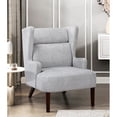 thumbnail image 1 of Grey Polyester Chenille - Plywood Frame Structure - Main Living Space - Simple Assembly Accent Chair, 1 of 5