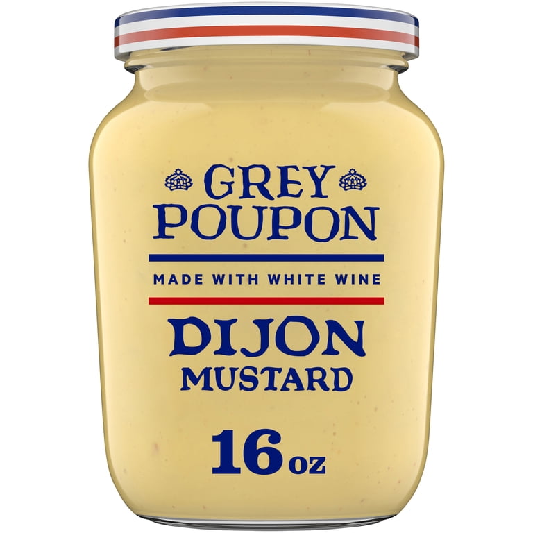 Grey Poupon, Dijon Mustard, 16 oz jar, Gourmet French-style