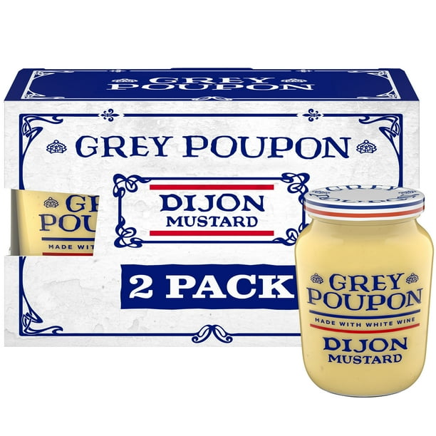 Grey Poupon Dijon Mustard, 16 oz. Jars, 2 ct. for Office