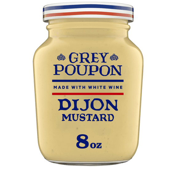 Grey Poupon Dijon Mustard, 8 oz. Jar (Pack of 2)