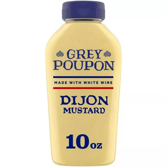 Grey Poupon Dijon Mustard Squeeze Bottle 10oz (Pack of 4)