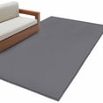 thumbnail image 1 of Grey Pure Color Area Rugs Collection 4'x6', Aesthetics Contemporary Luxury Non Slip Indoor Rectangle Throw Runner Rug Floor Mat Carpet for Living Room Dining Table Bedroom Nursery, 1 of 9