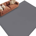 thumbnail image 1 of Grey Pure Color Area Rugs Collection 6'x9', Aesthetics Contemporary Luxury Non Slip Indoor Rectangle Throw Runner Rug Floor Mat Carpet for Living Room Dining Table Bedroom Nursery, 1 of 9