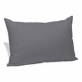 thumbnail image 1 of Grey Pure Color Pillow Covers, Linen Long Throw Pillow Case, Aesthetics Contemporary Luxury Holiday Pillow Protector Decorative Cushion Cover for Living Room/Bedroom 20" x 26", 1 of 8