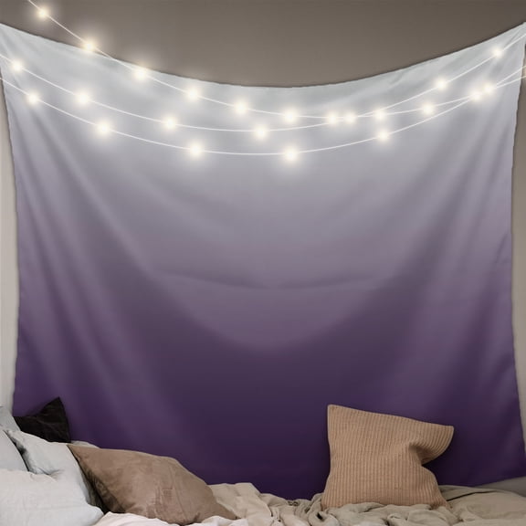 Grey Purple, Small Tapestry for Bedroom Wall Hanging Tapestry, Gradient Ombre Modern Abstract Color Art Ceiling Backdrop Tapestries Poster Blanket Wall Decor for Teens Room Living Room Dorm 23" x 28"