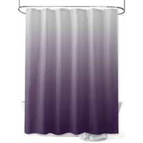 Grey Purple, Stall Shower Curtain, Waterproof Shower Curtains for Bathroom, Gradient Ombre Modern Abstract Color Art Washable Fabric Cloth Bath Curtain for Bathtub Decoration with Hooks 36x72 Inches