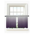 thumbnail image 1 of Grey Purple,Tier Curtains 24 Inch Length,Sheer Curtains for Bedroom Living Room Window Gradient Ombre Modern Abstract Color Art Voile Drapes Kitchen Curtains Small Half Window 27.5"x24" 2 Panels, 1 of 7