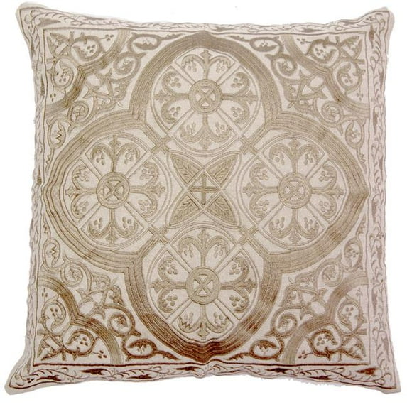Grey Quatrefoil Pillow Cover