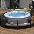 thumbnail image 1 of Grey Rattan Patio Sofa Set with Storage, Modular Sectional Outdoor Couch with Removable Cushions for Backyard, Deck, 1 of 10