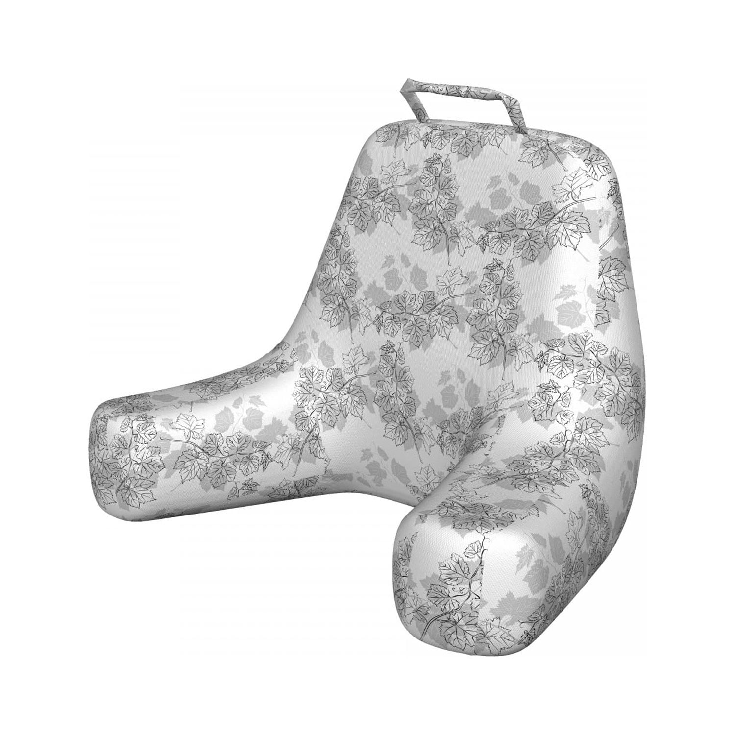 Grey Reading Pillow, Spherical Disc Shaped Internal Pitch Bowls Spiral Mesh Hoop Concept Design