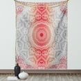 thumbnail image 1 of Grey and Red Tapestry, Ethnic Eastern Cultural Folk and Mystic Boho Zen Ombre Mandala Art Design, Wall Hanging for Bedroom Living Room Dorm Decor, 40W X 60L Inches, Red and Grey, by Ambesonne, 1 of 2