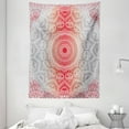 thumbnail image 1 of Grey and Red Tapestry, Ethnic Eastern Cultural Folk and Mystic Boho Zen Ombre Mandala Art Design, Wall Hanging for Bedroom Living Room Dorm Decor, 60W X 80L Inches, Red and Grey, by Ambesonne, 1 of 2