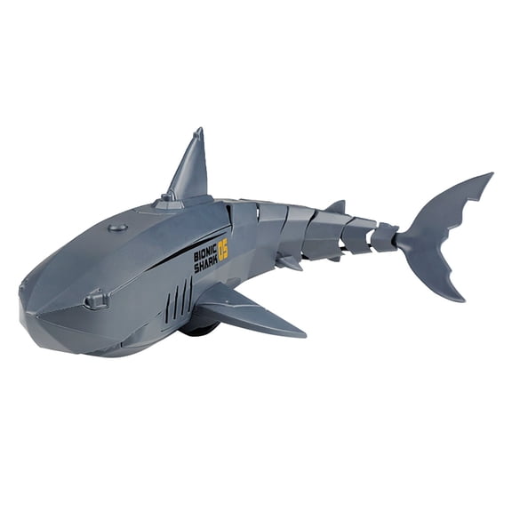Grey Remote Control Charging Shark Toy Gray Swimming Simulation Rocking Megalodon Rc Fish For Kids 2026