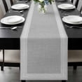 thumbnail image 1 of Grey Retro Greek Key Table Runner 72 Inches Long, Geometric Greece Ancient Rustic Kitchen Coffee Dining Table Decoration for Home Party Birthday Wedding Home Decor 16x72 Inches, 1 of 8