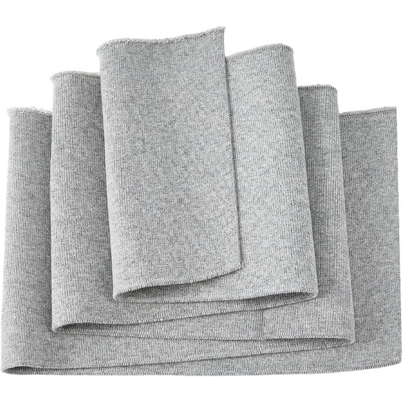 Grey Rib Fabric for Cuffs Cotton Stretch Knit Fabric Trim 37x6in Fabric Cuff for Sewing Clothes Waistbands Collar Sleeve Cuffs Jacket(1Pc)