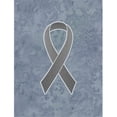 thumbnail image 1 of Grey Ribbon for Brain Cancer Awareness Garden Flag Size - 11 x 15 In., 1 of 1