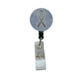 thumbnail image 1 of Grey Ribbon for Brain Cancer Awareness Retractable Badge Reel, 1 of 1