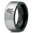 thumbnail image 1 of Grey Rings Set Gamer Tungsten Handmade Fashion Dome Ring 12 Mom Men Gay Dad 70S 8mm Man, 1 of 8