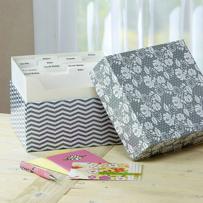 Greeting Card Organizer with Dividers : Office Products