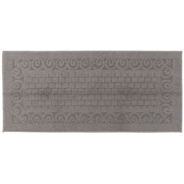 Grey Rubber Backed Rug, Washable Long Kitchen Mat for Home Entryway (43