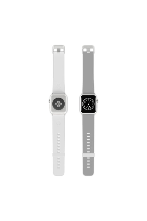 Grey Rubber Silicone Band For Apple Watch 1-9/SE/Ultra Hiking Running Gym